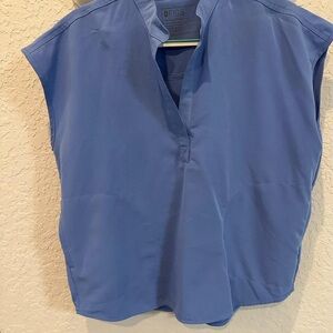Figs Ceil Blue Size Large Rafaela Scrub Top